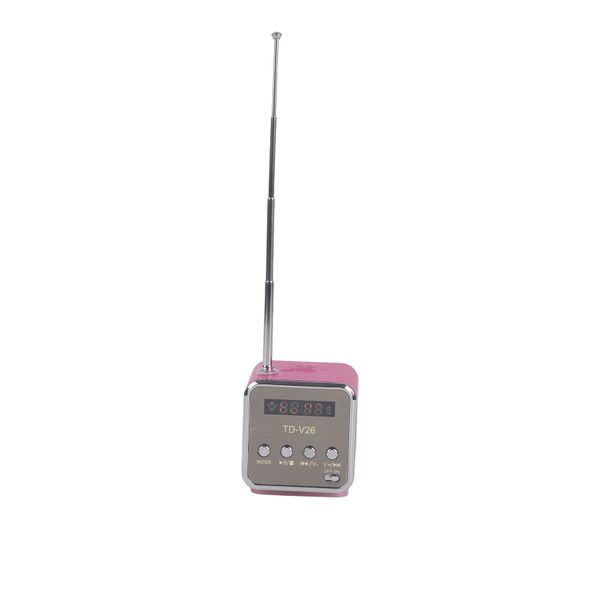 Music Player Portable FM Radio PC Fashion Support TF Card and U Disk Rose