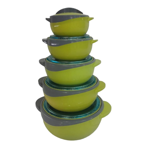 5 Pieces Thermo Plastic And Heat Insulated Food Warmer Containers