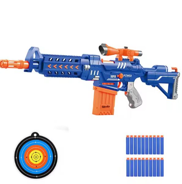 Telescopic Magazine Soft Bullet Shooting Gun Toy with Soft Foam Bullets
