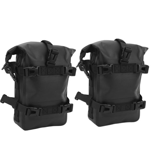 Motorcycle Tail Bag Front Bumper Bag, 10L Roll-top Waterproof Motor Saddle
