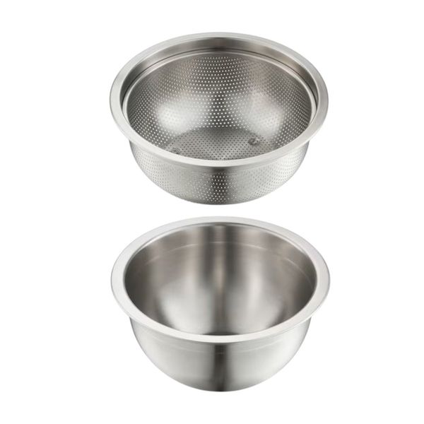 Drain Colander and Basin Set - 34 cm - 2-Piece Set