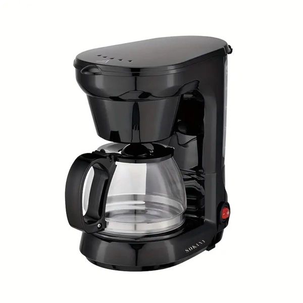 Drip Coffee Machine,Household Semi-Automatic Coffee Machine - 750ML - Black