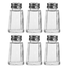 Regent Salt &amp; Pepper Glass Shakers 6 Pack, 35Ml (68X38X38Mm)