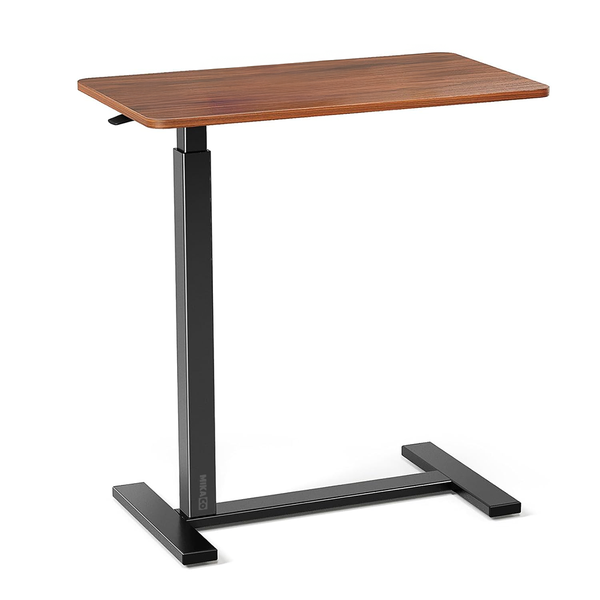 MIkaco Hydraulic Height-Adjustable Side Table End Table w/ Swivel Casters