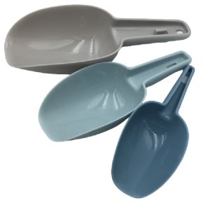 FI-Kitchen 3 Piece Plastic Scoop Set