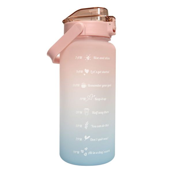 Portable &amp; Lightweight Water Bottle with Motivational Time Markers