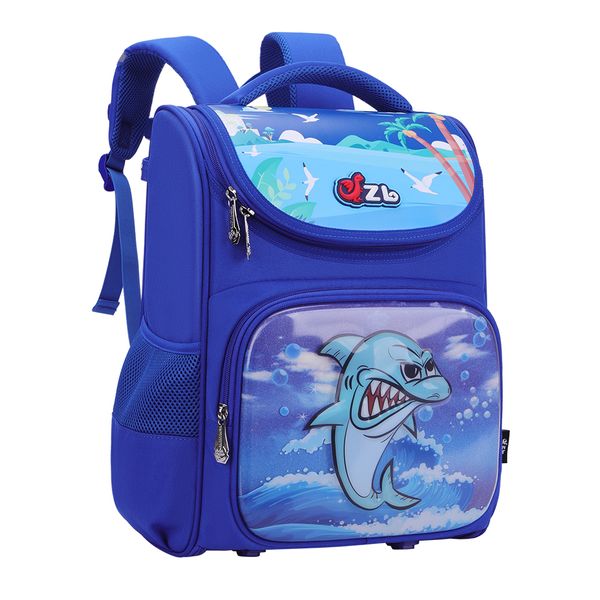 SBP-9386, High Quality 3D Shark Large Pre-school Backpack