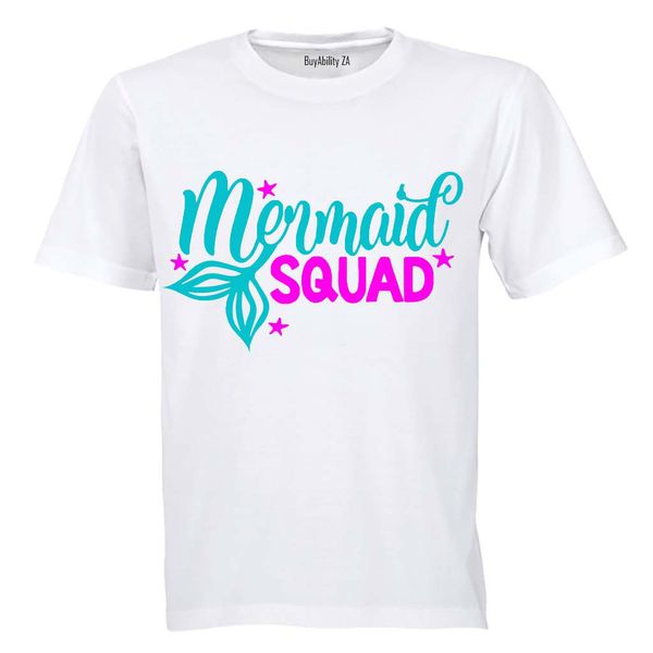 Mermaid Squad! - Kids T-Shirt - White