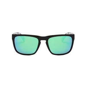 Dubery High Quality Sport Polarized Mirror Sunglasses - Black &amp; Green