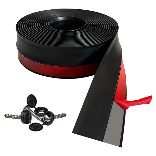 Garage Door Top And Side Seal Strip 1036cm Adhesive Backed PVC Trim