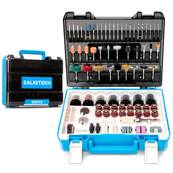 530-Piece Rotary Tool Accessory Kit - All-in-One Set