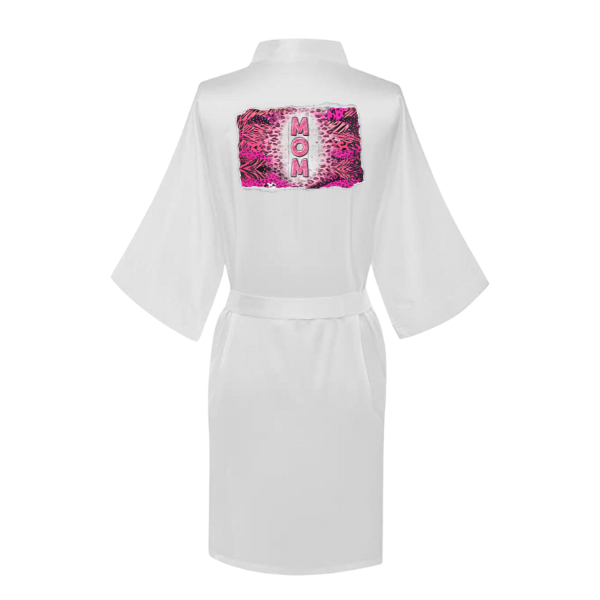 Mom Printed Summer Gown -Pink Leopard MOM