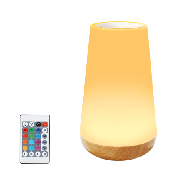 Dual-Control 7-Color Ambient Bedside Lamp