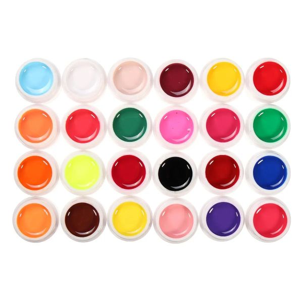 24 Colour Soak Off UV Gel Set Nail Painting Gel Uv Gel Kit Nail Art Salon