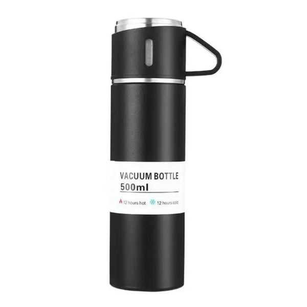 Camping Gift Travel Stainless Steel Coffee Vacuum Flask Mug Set (24 cm)