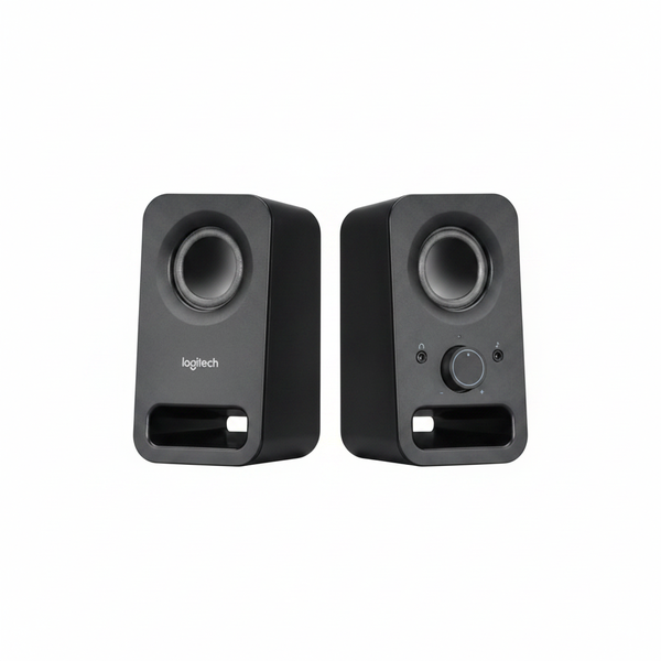 Logitech Z150 Mini Speakers - Compact 2.0 Stereo Sound, Midnight Black
