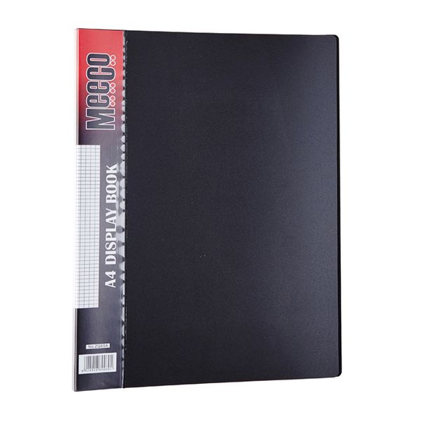 Meeco Executive A4 Display Book 80 Pockets - Black