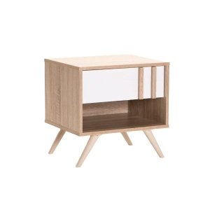 1 White Drawer Pedestal