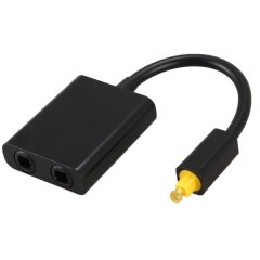 SPDIF Optical Audio Splitter 2 Way Toslink Adapter Hub
