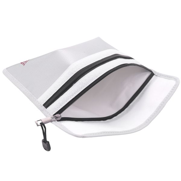 Fireproof Document Bag,Waterproof and Fireproof Money Bag with Zipper