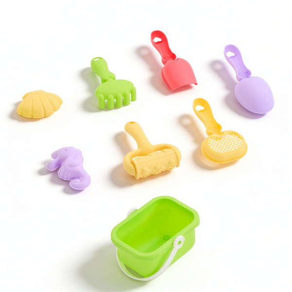 Beach Toys Set 8 Pieces Sand Toys for Beach, Pool Toys for Kids Age 3-10