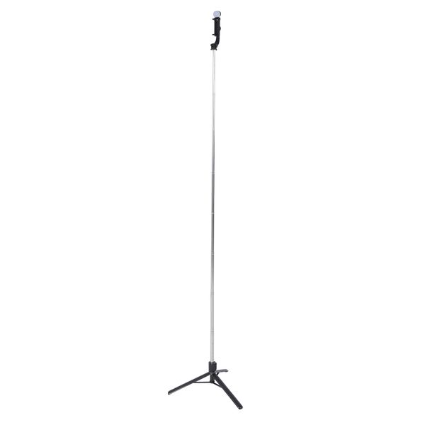 Selfie Stick Tripod Light USB BT Telescopic Remote compatible with Outdoor Travel Black
