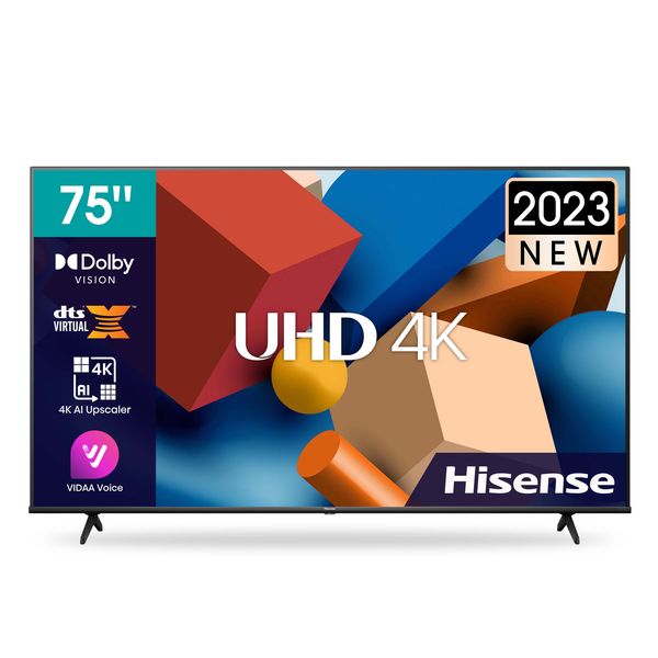 Hisense 75" A6K 4K UHD Smart TV with HDR &amp; Dolby Digital