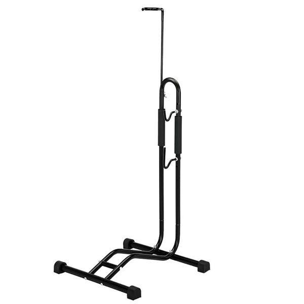 Bike Floor Stand 3-in-1 Vertical/Horizontal/Repair-Bike Storage Rack-Black