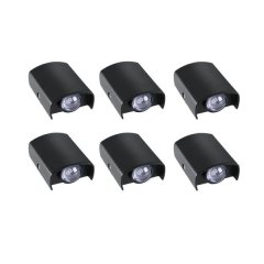 Set Of 6 4W LED Aluminum Outdoor Wall Light PB-43
