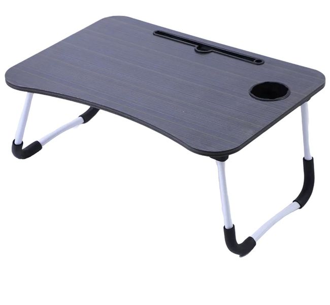 All-purpose Foldable Table Laptop Desk Bed Tray Black