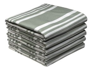 Kitchen Towel - Design 2101 -45x70cms (5Pc)- Cotton Blend,Absorbent,Durable