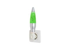 Wall Glitter LED Lamp - Green Liquid + Glitter
