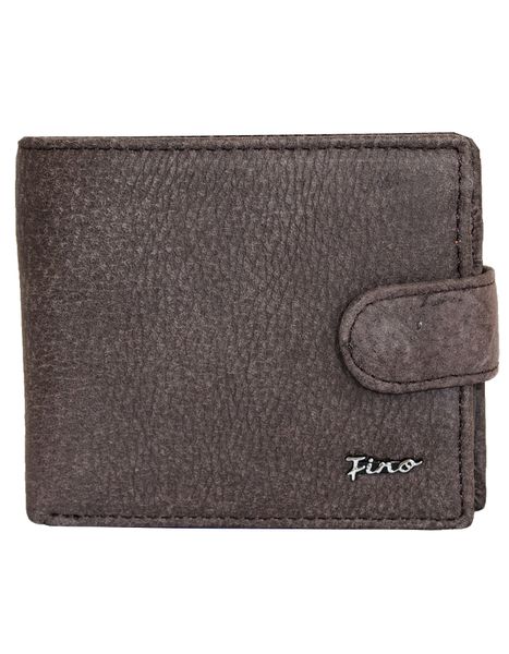 Fino DWS-806S Genuine Leather Wallet with SD Card Holder &amp; Box - Dark Brown