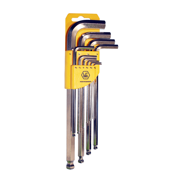 Allenkey Set Hafu 1/16-1/2`` L/S Ball 10Piece - 2 Pack