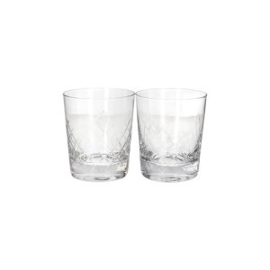 Pressed Whisky Glasses 2 Pieces 8cm
