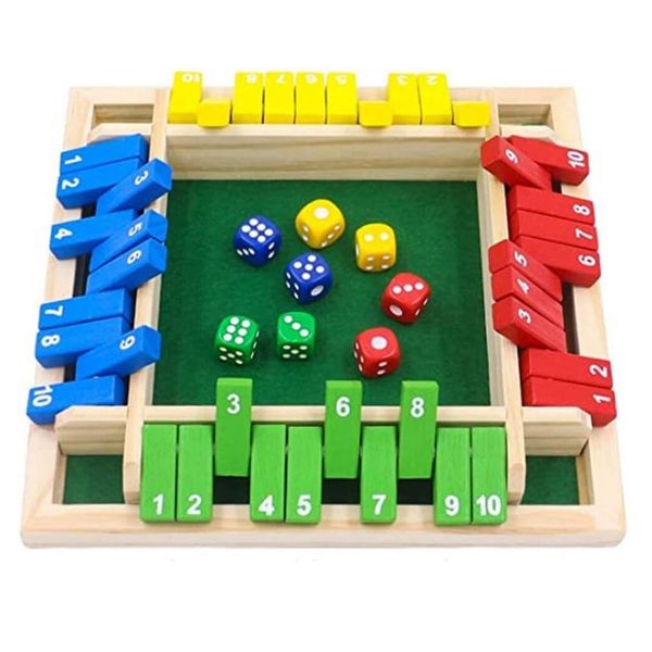 Kids Educational Mathematical Wooden Family Dice Game (22cm)