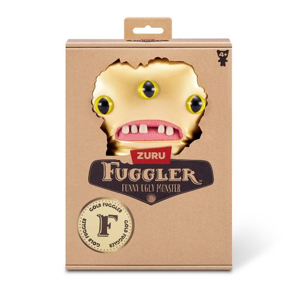 Fuggler Gold Fuggs 9" - Gold with 3 Eyes