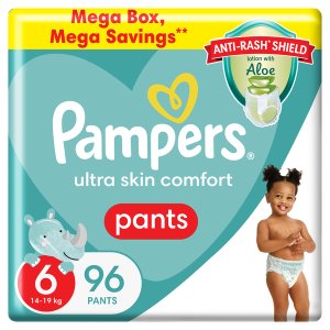 Pampers Anti-Rash Shield Pants Size 6 (+16 kg) 96 Nappies