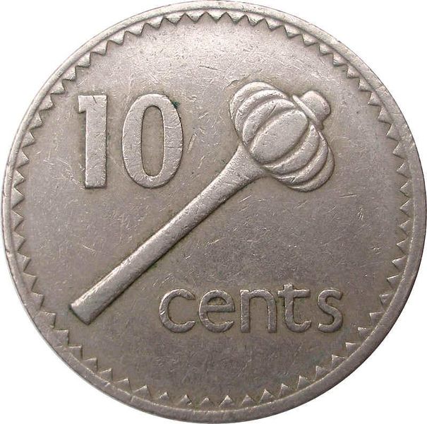 1978 Fiji 10 Cents Queen Elizabeth II