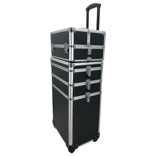 5 in 1 Makeup Rolling Aluminum Trolley Case Y158-1-2