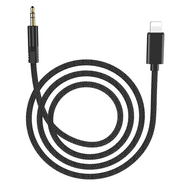 Compatible iPhone Lightning Cable to 3.5mm Sound Source. AUX Audio.