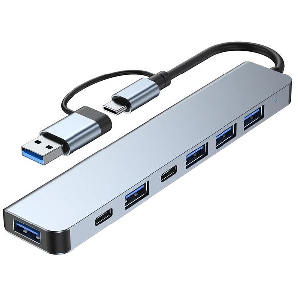 7 In 1 Type-C To USB Multifunction Docking Station Hub Adapter GW