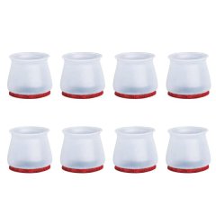 Pack Of 8 Universal-Use Elastic Floor Protection Furniture Legs Sliders