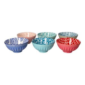 Bohemian Design Dessert Bowls 6 Pack