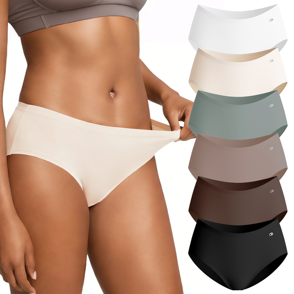 Lekkon Women Midi Panties Classic Microfiber Silky Underwear 3/6 Pack Brief
