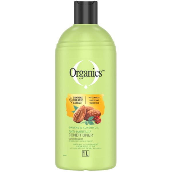 Organics Anti Hair Loss Conditioner Ginseng And Almond Oil 1L x 2