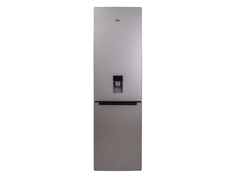 KIC 344L Bottom Freezer Fridge With Water Dispenser - Metallic