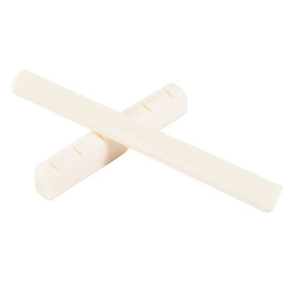 White Guitar Parts 6 String Classical Guitar Bone Bridge Saddle and Nut Set