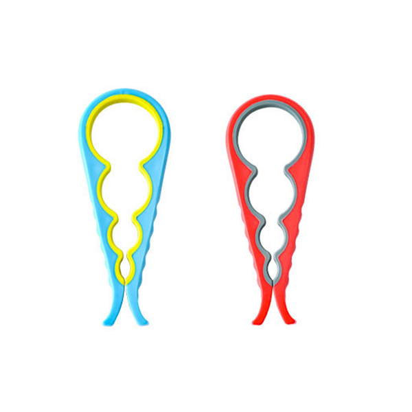 Opener-2Pcs Multi Purpose 4-In-1 Non-Slip Can Opener Bottle