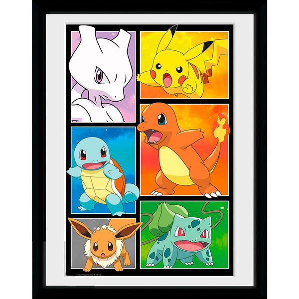 Pokemon Comic Panel Framed Print